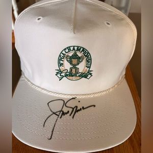 Jack Nicklaus autographed ‘76 PGA Championship cap. Never worn. Case incl.